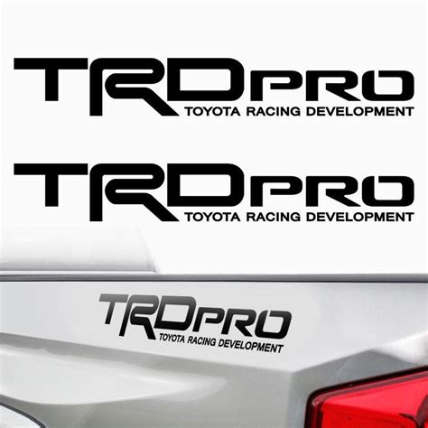 Trd Racing Development Sport Decals Fits Toyota Tacoma Tundra Bedside