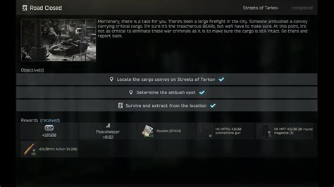 Road Closed Guide Streets Of Tarkov Peacekeeper Escape From