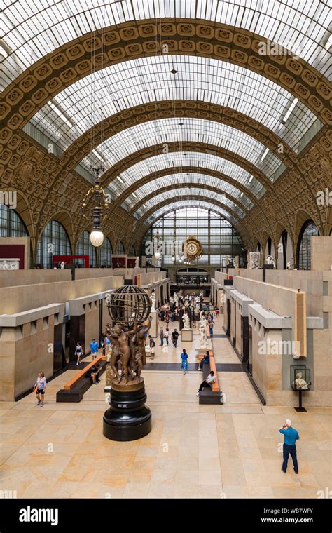 Paris France July 5 2018 Visitors At The Musee Dorsay In Paris