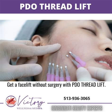 A Pdo Thread Lift Is A Non Surgical Facelift Where Facial Skin Is