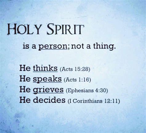 The Holy Spirit Is God Himself The Third Person Of The Divine Trinity