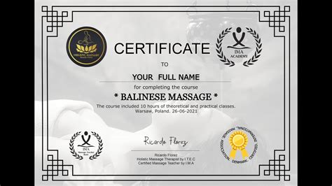 Online Massage Classes Massage Certificate Course Massage Training By Ricardo Florez Youtube