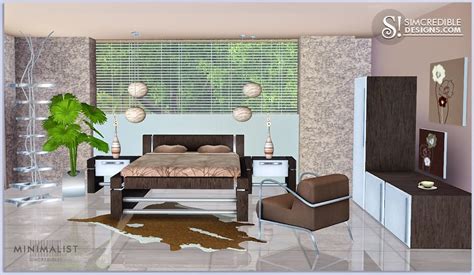 My Sims 3 Blog Minimalist Bedroom Set By Simcredible Designs