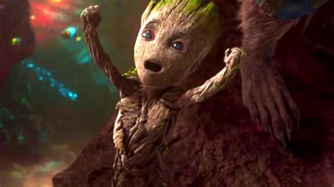 Guardians Of The Galaxy 2 2017 Baby Groot Opening Dancingdance Scene