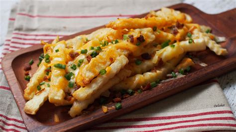 Bacon Cheese Fries Delishar Singapore Cooking Recipe And