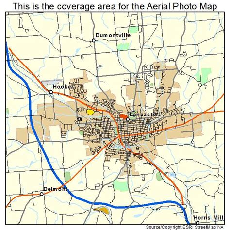 Aerial Photography Map Of Lancaster Oh Ohio