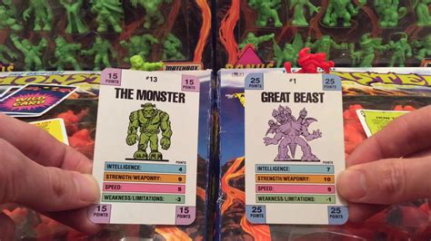 Monster In My Pocket Battle Cards 1990 Matchbox Toys Retro Monster