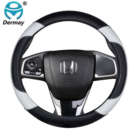 Buy Dermay Car Steering Wheel Cover Pu Leather