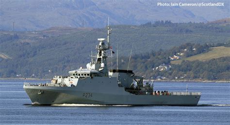 New Royal Navy Offshore Patrol Vessel Getting Ready To Leave The Clyde