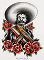 "Emiliano Zapata Portrait" by:Alejandra L Manriquez | Mexican art ...