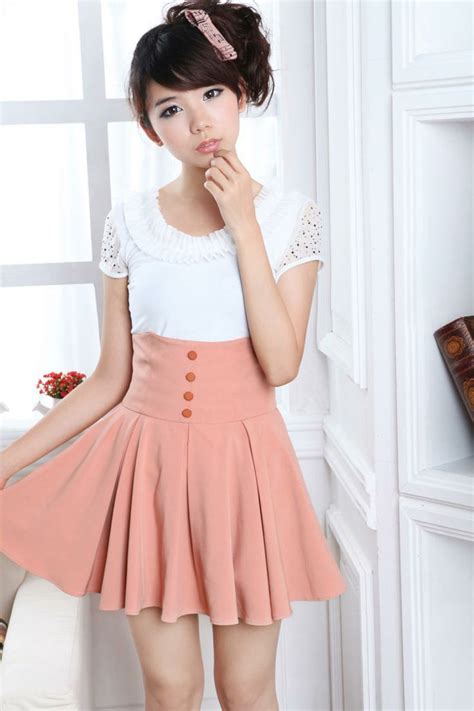 Cute High Waist Skirt Cute Korean Fashion Fashion Summer Skirts Fashion