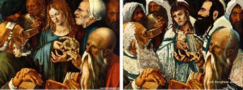 Jewish Jesus Art Exhibit Study From Albrecht Durer S Christ Among The Doctors Repainting