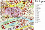 Stadtplan von Tübingen | Detaillierte gedruckte Karten von Tübingen ...