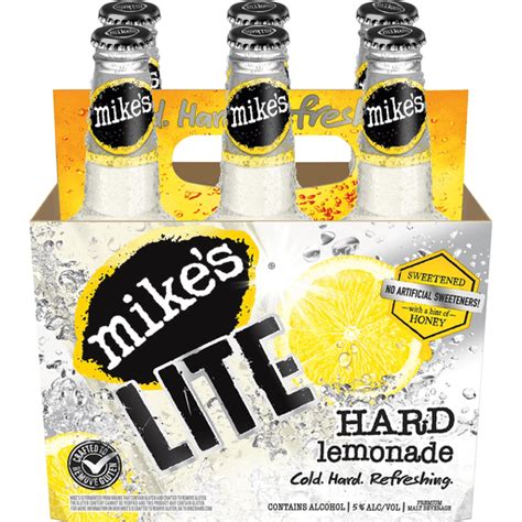 Mikes Lite Malt Beverage Premium Hard Lemonade 6 Pack Malt