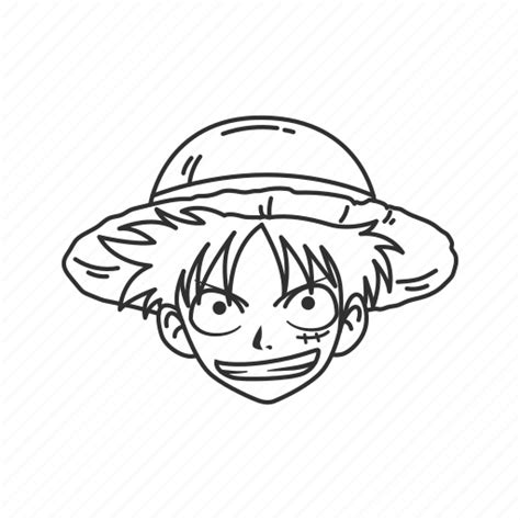 Luffy One Piece Vector Black And White Please Leave A Rating If You Like It