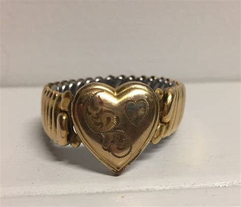 Vintage Expansion Sweetheart Bracelet Gold Filled By Filladeegree Heart