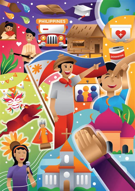 a poster for our school project that aims to feature the philippine culture r adobeillustrator