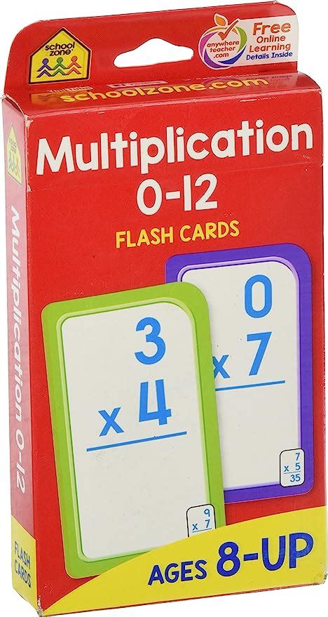Multiplication 0 12 Flash Cards Set Of 3 Toys And Games