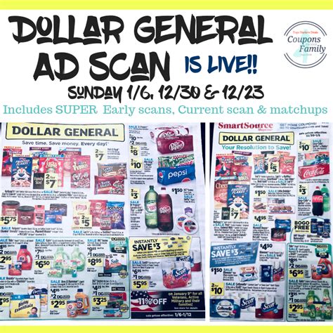 Super Early Dollar General Ad Preview 1230 And 16 Plus 1223 Dg Ad