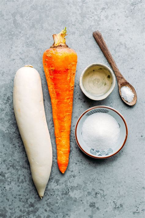 Vietnamese Carrot Daikon Pickles Full Of Plants