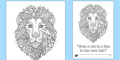 Spring bees colour by number. Lion Colouring Sheet - Health and Wellbeing (teacher made)