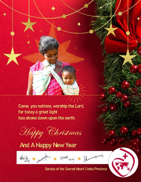 Christmas Greetings 2022 Religious Of The Sacred Heart