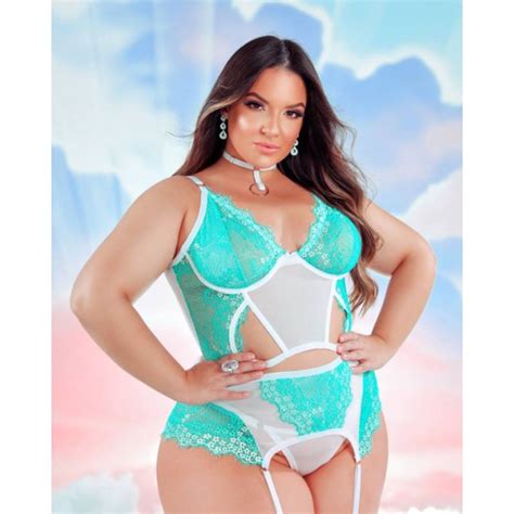 Conjunto Lingerie Plus Size Sexy Premium Luxo Sensual Cropped Em Renda Shopee Brasil