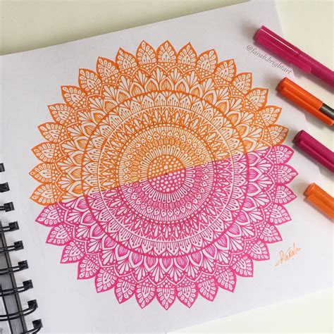 Mandala Art Black Mandala Design With Staedtler Pen Zentangle Art Free