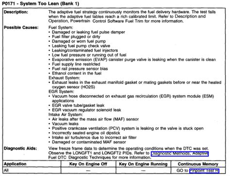 Ford Escape 2008 P2195 And P0171 Diagnostic Codes Explained Qanda