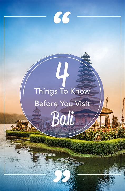 See 4 Things To Know Before You Visit Bali With Images Bali