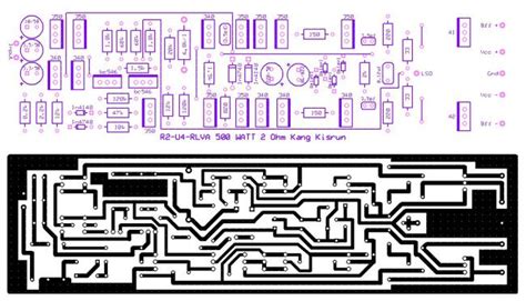 Pcb layout for power amplifier rockola exp with speaker protector, you can download pcb layout as pdf format file, at the end of this post. Layout Matrix 1.4 for R2-U4-RLVA 500 Watt | Circuito eletrônico, Eletronicos