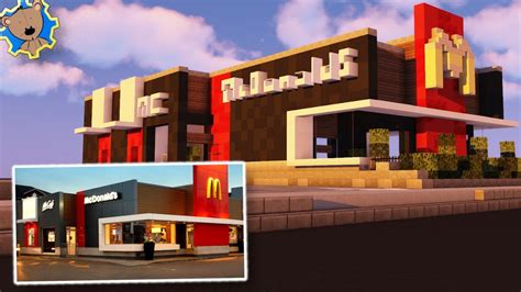 How To Build A Modern Minecraft Mcdonald S Timelapse Youtube
