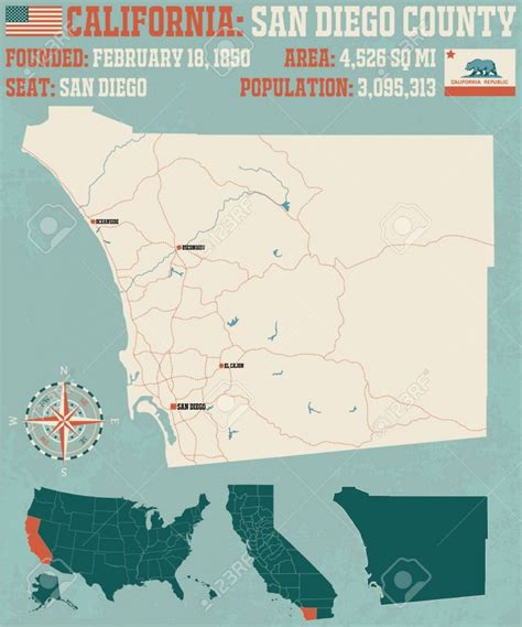 Detailed Map Of San Diego California Printable Maps