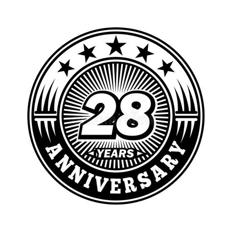 28 Years Anniversary Celebration 28th Anniversary Logo Design 28years