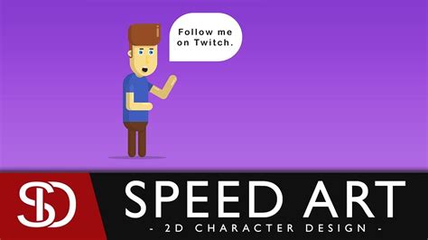 2d Character Design Speed Art Youtube