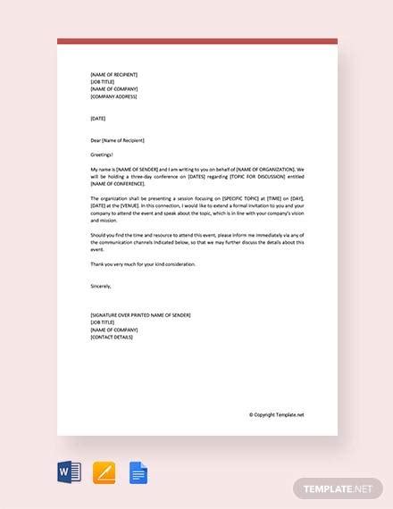 My question is do i need to stamp or sign the letter from the immigration office here in ireland or do i just send the you just send the letter with your signature on it. FREE 38+ Invitation Letter Templates in PDF | Google Docs ...