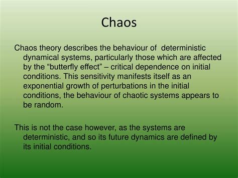 Ppt Chaos Theory Powerpoint Presentation Free Download Id2915054