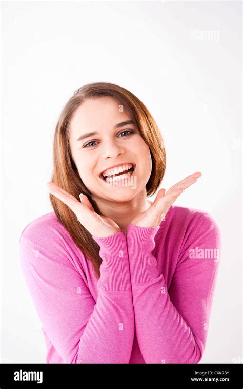 Portrait Of Young Woman Stock Photo Alamy