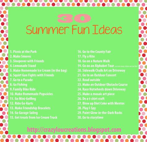 Crazylou Summer Fun Ideas To Keep The Kids Busy