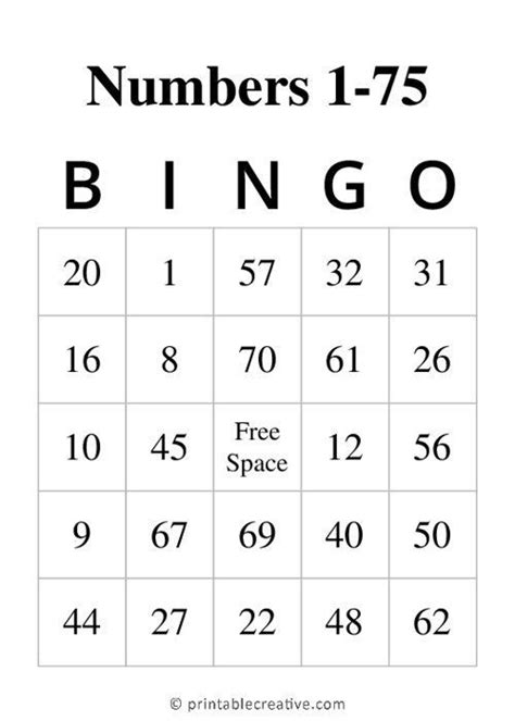 Number 1 75 Bingo Cards Christmas Bingo Cards Christmas Phrases Free