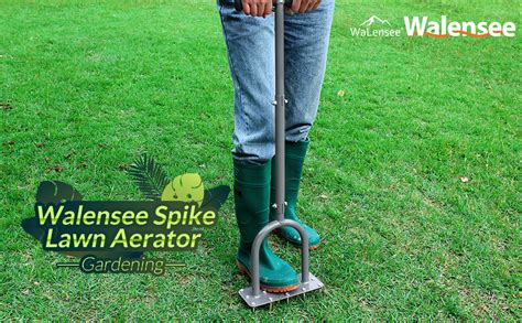 Walensee Lawn Aerator Spike Metal Manual Dethatching Soil Aerating