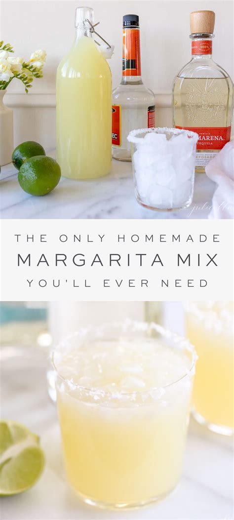 The Only Homemade Margarita Mix Recipe Youll Ever Need Homemade