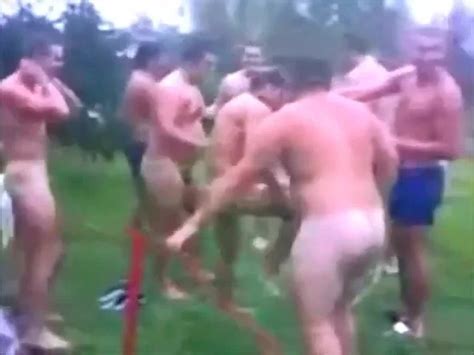 Rugby Team Take A Shower Outside Thisvid