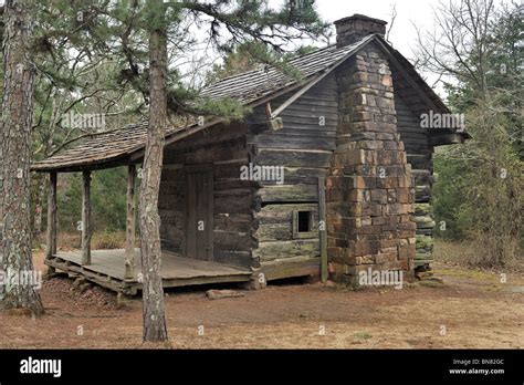 Old Pioneer Cabin Petit Jean State Park Arkansas Stock Photo Alamy
