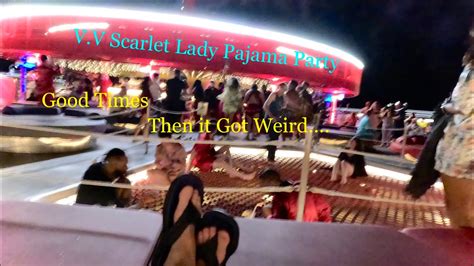Scarlet Lady Pajama Party Virginvoyages Scarletlady Youtube