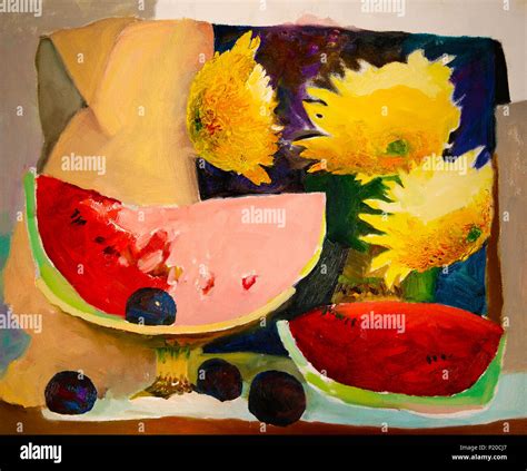 Still Life Art Painting Picture Stock Photo Alamy