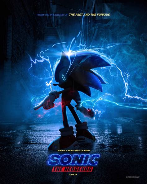 Джеймс марсден, лиэнн лэпп, эльфина люк и др. Sonic movie 2019 poster.