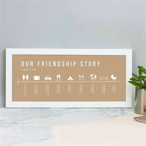 Personalised Friendship Story Print By Little Pieces