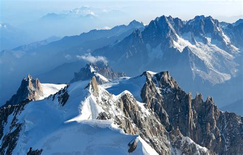 Mont Blanc Massif Mountain Range In France Thousand Wonders