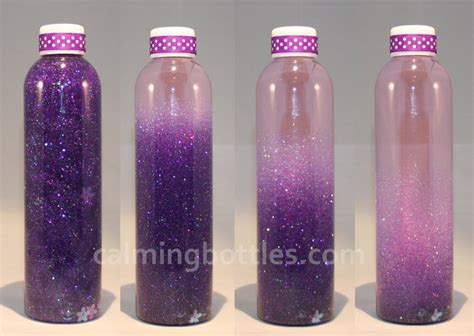 8oz Calming Glitter Bottle Deep Purple Etsy